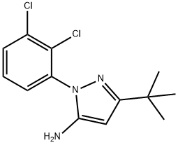 5-TERT-丁基-2-(2,3-二氯苯基)-2H-吡唑-3-基胺 结构式