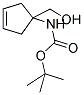 (1-HYDROXYMETHYL-CYCLOPENT-3-ENYL)-CARBAMIC ACID TERT-BUTYL ESTER 结构式