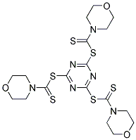 1,3,5-TRIAZINE-2,4,6-TRIYL TRIMORPHOLINE-4-CARBODITHIOATE 结构式