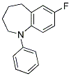 1-PHENYL-7-FLUORO-2,3,4,5-TETRAHYDRO-1H BENZOAZEPINE 结构式