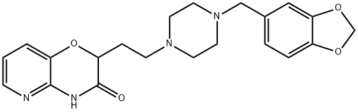 2-(2-[4-(1,3-BENZODIOXOL-5-YLMETHYL)PIPERAZINO]ETHYL)-2H-PYRIDO[3,2-B][1,4]OXAZIN-3(4H)-ONE 结构式