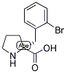 ALPHA-(2-BROMOBENZYL)-(R)-PROLINE 结构式