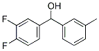 (3,4-二氟苯基)(间甲苯基)甲醇 结构式