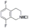 5,8-DI-FLUORO-1,2,3,4-TETRAHYDROISOQUINOLINE HCL 结构式