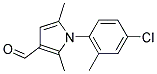 1-(4-CHLORO-2-METHYLPHENYL)-2,5-DIMETHYL-1H-PYRROLE-3-CARBALDEHYDE 结构式