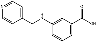 3-((吡啶-4-基甲基)氨基)苯甲酸 结构式