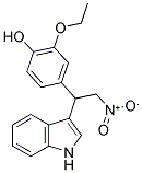 2-Ethoxy-4-[1-(1H-indol-3-yl)-2-nitroethyl]phenol 结构式
