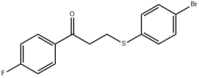 3-((4-溴苯基)硫代)-1-(4-氟苯基)丙-1-酮 结构式