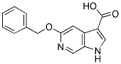 5-Benzyloxy-1H-pyrrolo[2,3-c]pyridine-3-carboxylic acid 结构式