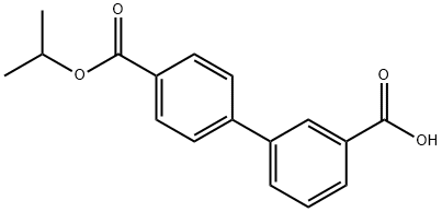 BIPHENYL-3,4'-DICARBOXYLIC ACID 4'-ISOPROPYL ESTER 结构式