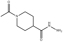 1-乙酰基-4-哌啶甲酰肼 结构式