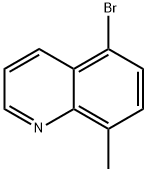 5-溴-8-甲基喹啉 结构式