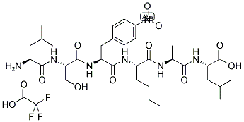 H-LEU-SER-4-NITRO-PHE-NLE-ALA-LEU-OH · TFA 结构式