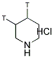 PIPERIDINE, [3,4-3H] HYDROCHLORIDE 结构式