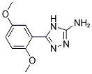5-(2,5-DIMETHOXY-PHENYL)-4H-[1,2,4]TRIAZOL-3-YLAMINE 结构式