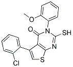 5-(2-CHLOROPHENYL)-2-MERCAPTO-3-(2-METHOXYPHENYL)THIENO[2,3-D]PYRIMIDIN-4(3H)-ONE 结构式