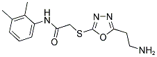 2-[5-(2-AMINO-ETHYL)-[1,3,4]OXADIAZOL-2-YLSULFANYL]-N-(2,3-DIMETHYL-PHENYL)-ACETAMIDE 结构式