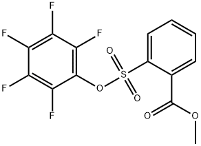 METHYL 2-[(2,3,4,5,6-PENTAFLUOROPHENOXY)SULFONYL]BENZENECARBOXYLATE 结构式