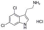 2-(4,6-DICHLORO-1H-INDOL-3-YL)ETHANAMINE HYDROCHLORIDE 结构式