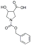 1-N-CBZ-4-羟基-Β-脯氨酸 结构式