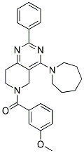 (4-AZEPAN-1-YL-2-PHENYL-7,8-DIHYDRO-5H-PYRIDO[4,3-D]PYRIMIDIN-6-YL)-(3-METHOXY-PHENYL)-METHANONE 结构式