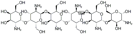 ALPHA-1,4-D-GALACTOSAMINE HEXAMER 结构式
