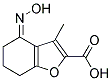 (4Z)-4-(HYDROXYIMINO)-3-METHYL-4,5,6,7-TETRAHYDRO-1-BENZOFURAN-2-CARBOXYLIC ACID 结构式