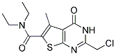 2-(氯甲基)-N,N-二乙基-1,4-二氢-5-甲基-4-氧代噻吩并[2,3-D]嘧啶-6-甲酰胺 结构式