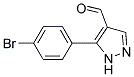 5-(4-BROMOPHENYL)-1H-PYRAZOLE-4-CARBALDEHYDE 结构式
