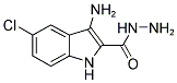 3-AMINO-5-CHLORO-1H-INDOLE-2-CARBOXYLIC ACID HYDRAZIDE 结构式