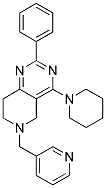 2-PHENYL-4-PIPERIDIN-1-YL-6-PYRIDIN-3-YLMETHYL-5,6,7,8-TETRAHYDRO-PYRIDO[4,3-D]PYRIMIDINE 结构式