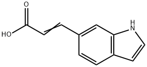 3-(1H-Indol-6-yl)-acrylic acid 结构式