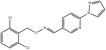 6-(1H-PYRAZOL-1-YL)NICOTINALDEHYDE O-(2,6-DICHLOROBENZYL)OXIME 结构式