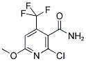 2-CHLORO-6-METHOXY-4-(TRIFLUOROMETHYL)NICOTINAMIDE 结构式