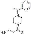 3-AMINO-1-[4-(1-PHENYL-ETHYL)-PIPERAZIN-1-YL]-PROPAN-1-ONE 结构式