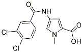 4-(3,4-二氯苯甲酰胺)-1-甲基-1H-吡咯-2-羧酸 结构式