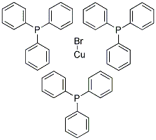BROMOTRIS(TRIPHENYLPHOSPHINE)COPPER(I) 结构式