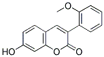 7-Hydroxy-3(2'-methoxyphenyl)-coumarin 结构式