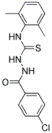 2-(4-CHLOROBENZOYL)-N-(2,6-DIMETHYLPHENYL)HYDRAZINECARBOTHIOAMIDE 结构式