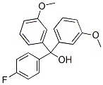 3,3'-DIMETHOXY-4''-FLUOROTRITYL ALCOHOL 结构式