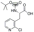 (S)-N-ALPHA-T-BUTYLOXYCARBONYL-3-(2-CHLORO-PYRIDINE-3-YL)-ALANINE 结构式