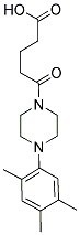 5-OXO-5-[4-(2,4,5-TRIMETHYLPHENYL)PIPERAZIN-1-YL]PENTANOIC ACID 结构式