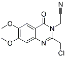 [2-(CHLOROMETHYL)-6,7-DIMETHOXY-4-OXOQUINAZOLIN-3(4H)-YL]ACETONITRILE 结构式