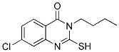 3-Butyl-7-chloro-2-mercapto-3H-quinazolin-4-one 结构式