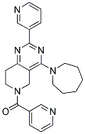 (4-Azepan-1-yl-2-pyridin-3-yl-7,8-dihydro-5H-pyrido[4,3-d]pyrimidin-6-yl)-pyridin-3-yl-methanone 结构式