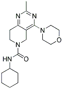 2-METHYL-4-MORPHOLIN-4-YL-7,8-DIHYDRO-5H-PYRIDO[4,3-D]PYRIMIDINE-6-CARBOXYLIC ACID CYCLOHEXYLAMIDE 结构式