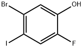 5-溴-2-氟-4-碘苯酚 结构式