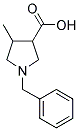 1-BENZYL-4-METHYL-PYRROLIDINE-3-CARBOXYLIC ACID 结构式