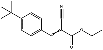 ETHYL 3-[4-(TERT-BUTYL)PHENYL]-2-CYANOACRYLATE 结构式