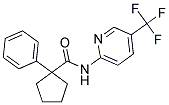 (PHENYLCYCLOPENTYL)-N-(5-(TRIFLUOROMETHYL)(2-PYRIDYL))FORMAMIDE 结构式